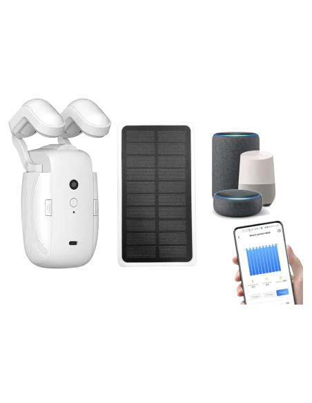 Apertura Automática de Cortinas Inteligente Genérico con Panel Solar