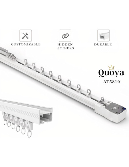 Cortina Eléctrica Motorizada Quoya AT5810 hasta 3m Control App