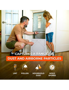 Filtro de Aire Tiger Tough 24x24x2.5 MERV 8 - Paquete de 12 2