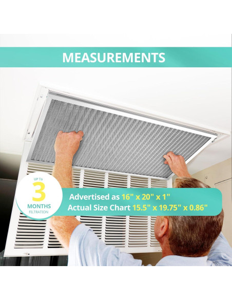 Filtro de Aire Electroestático Accecraft 50x39x2 cm Lavable MERV 8 Filtro de Aire Electroestático Accecraft 50x39x2 cm Lavable MERV 8