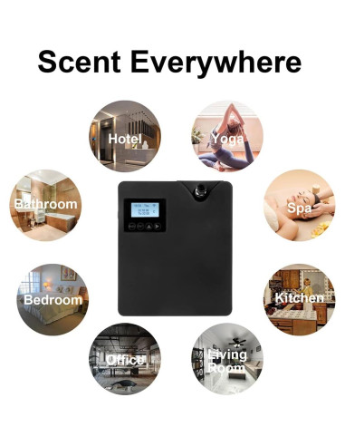 Difusor de Aceite Esencial Zinyeme Pro300 300ml Negro Wi-Fi