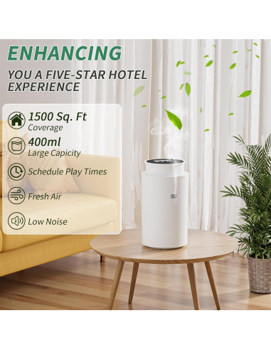 Difusor de Aromas Wankeer 400ml, Cobertura 139m, Control App