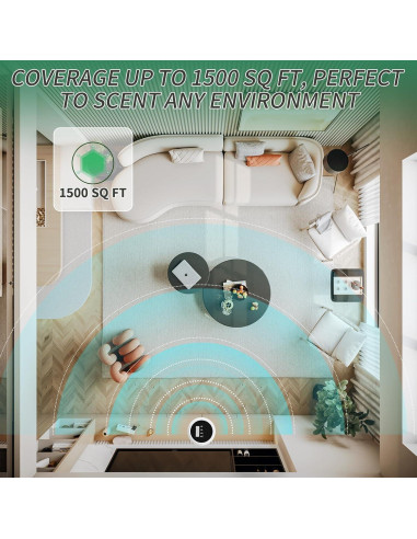Difusor de Aromas Wankeer 400ml, Cobertura 139m, Control App