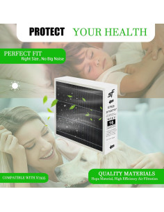 Filtro de Aire Monmagic X7935 20x20x5 MERV 16 Compatible 2