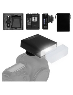 Flash Mini G12 NULBOFU para Cámara, GN12 5600K, Batería 1200mAh