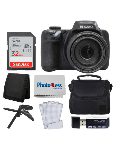 Cámara Digital Kodak PIXPRO AZ528 Negra 16MP 52x Zoom 32GB
