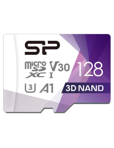 Tarjeta Micro SD 128GB SP Silicon Power U3 100MB/s Adaptador