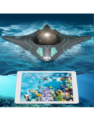 Barco RC RiskOrb con Cámara Submarina HD 480P - Juguete Acuático