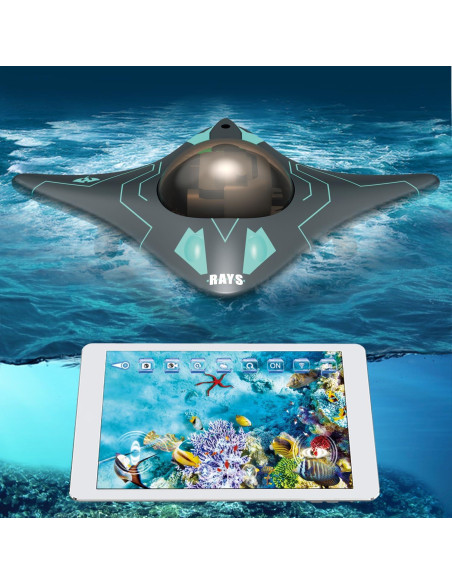 Barco RC RiskOrb con Cámara Submarina HD 480P - Juguete Acuático