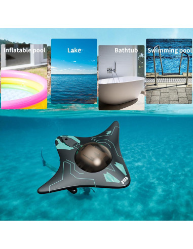 Barco RC RiskOrb con Cámara Submarina HD 480P - Juguete Acuático