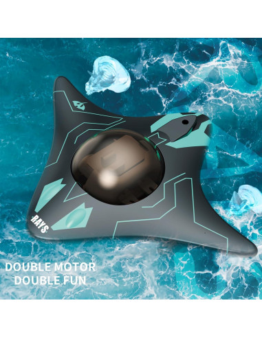 Barco RC RiskOrb con Cámara Submarina HD 480P - Juguete Acuático