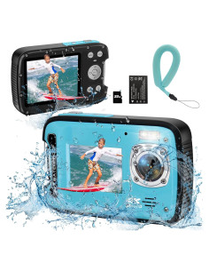 Cámara Submarina YEEIN 4K 48MP Doble Pantalla Impermeable