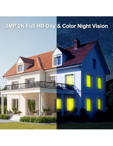 Cámara de Seguridad 4G LTE Solar Inalámbrica 3MP 2K HD