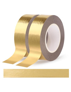 Set 2 Rollos Cinta Washi Dorada 15mm x 20m - Fyguard