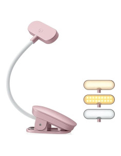 Luz de Libro Recargable Elampros BK01 - 3 Temperaturas, Clip Flexible