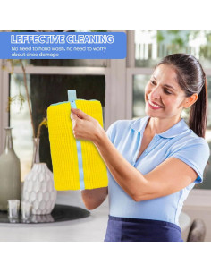 Bolsa de Lavado de Zapatos AQFR Reutilizable 39.1cm Amarillo 2