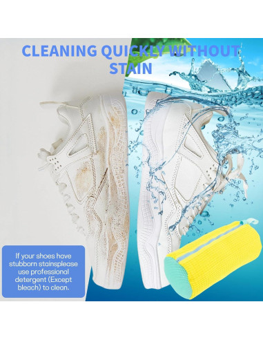 Bolsa de Lavado de Zapatos AQFR Reutilizable 39.1cm Amarillo