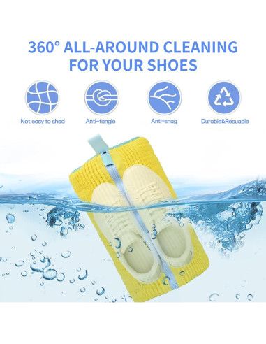 Bolsa de Lavado de Zapatos AQFR Reutilizable 39.1cm Amarillo