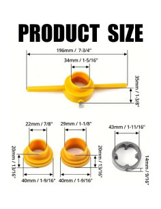 Kit de Herramientas de Roscar Tubos de PVC NADUSEP 6 Pcs 2