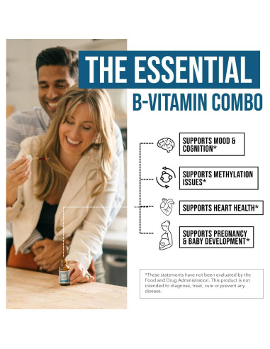 Folato Metílico Orgánico 1000 mcg Triquetra Health 29.57 ml