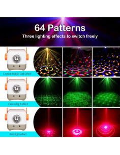 Luz Estroboscópica LED Yalaite con Control Remoto, 8.49cm 2