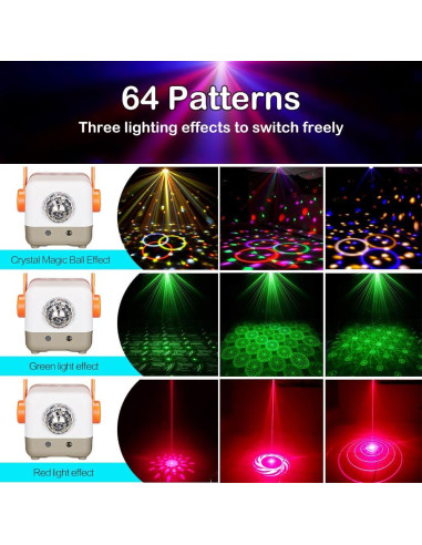 Luz Estroboscópica LED Yalaite con Control Remoto, 8.49cm