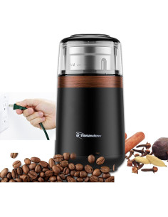 Molino de café eléctrico Tanaview 150W, 70g, acero inoxidable 2
