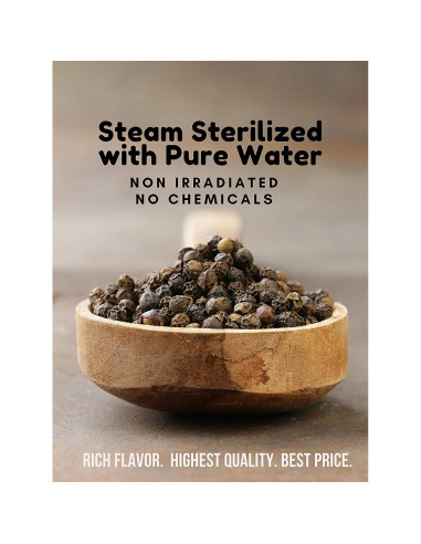 Pimienta Negra Entera Spicy World 198g - Ideal para Molinillo