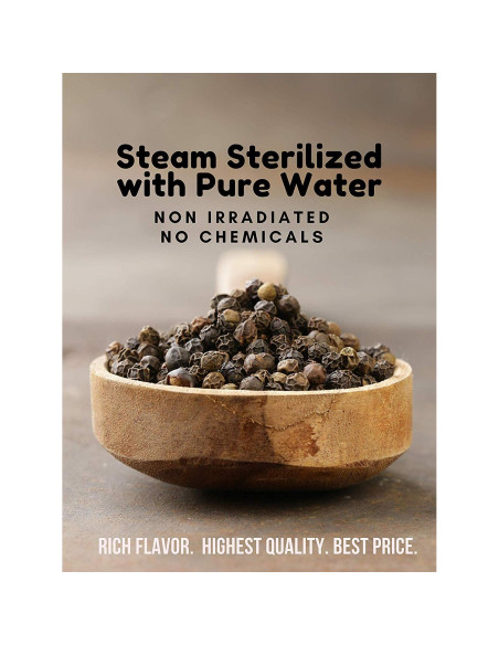 Pimienta Negra Entera Spicy World 198g - Ideal para Molinillo