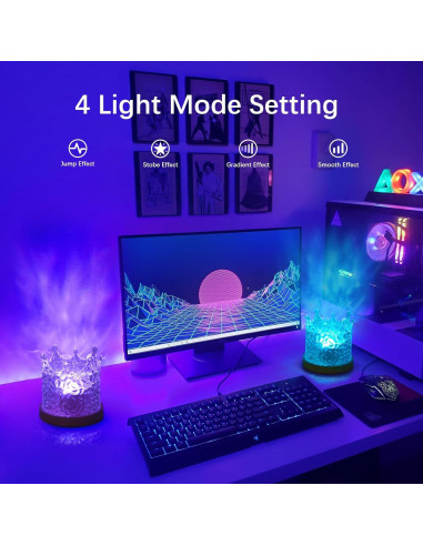 Luz de Olas del Océano 3D Favorite Garden 16 LEDs Decorativa