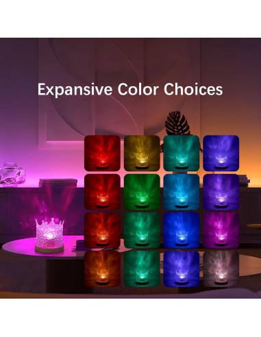 Luz de Olas del Océano 3D Favorite Garden 16 LEDs Decorativa