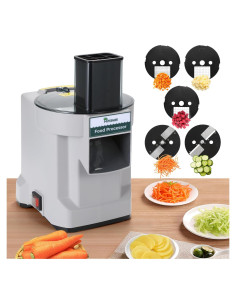 Picadora Eléctrica Multifuncional Hiteemer 5 en 1 Acero Inoxidable