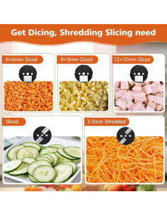 Picadora Eléctrica Multifuncional Hiteemer 5 en 1 Acero Inoxidable 2