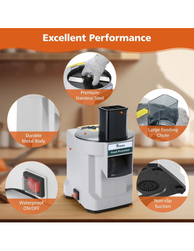 Picadora Eléctrica Multifuncional Hiteemer 5 en 1 Acero Inoxidable