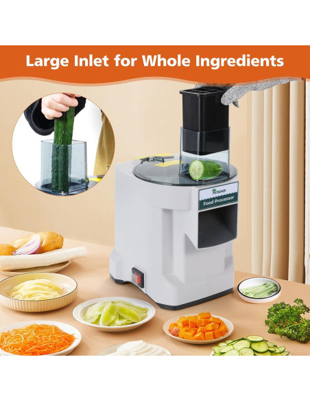 Picadora Eléctrica Multifuncional Hiteemer 5 en 1 Acero Inoxidable