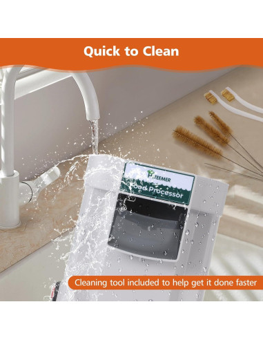 Picadora Eléctrica Multifuncional Hiteemer 5 en 1 Acero Inoxidable