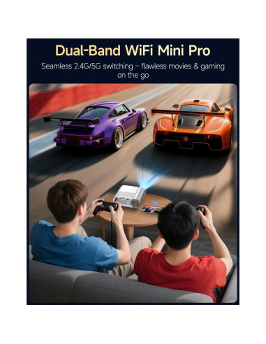 Mini Proyector Antmap WiFi Bluetooth 400 ANSI 1080P 200''