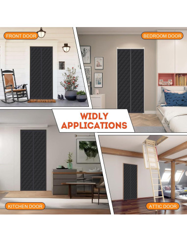 Cortina Térmica Aislante Magnética FLYZZZ 80x203 cm Negra