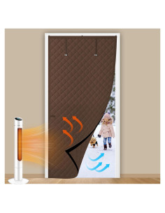 Cortina Aislante Térmica Augblinds 89x208 cm Marrón