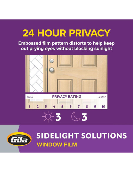 Película de Ventana Esmerilada Gila 30.48x198.12cm Privacidad