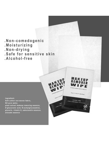 50 Toallitas Desmaquillantes Individuales Gisdo - Limpieza Facial