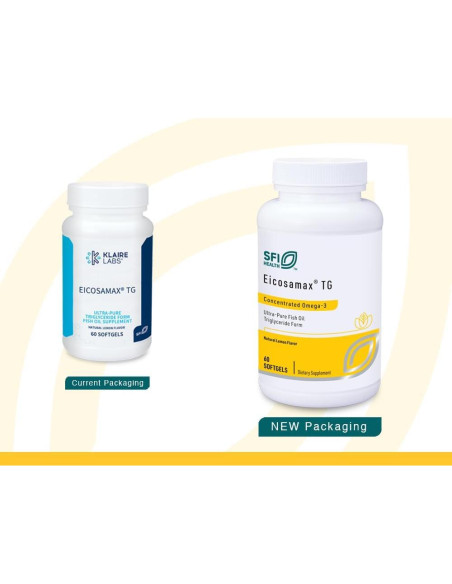 Klaire Labs Eicosamax Aceite de Pescado Omega-3 60 Cápsulas