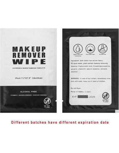 50 Toallitas Desmaquillantes Individuales Gisdo - Limpieza Facial