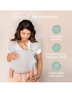 Portabebés Boba Bliss Gris - Desde 3.2 hasta 15.9 kg 2