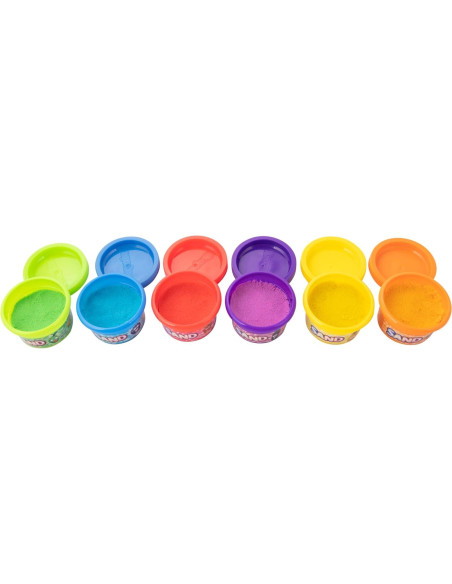 Arena de Jugar Crayola 60 Tarros Aromatizados 28g Colores Brillantes