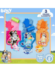 Arena Slimy Bluey 425g Aromatizada - Juego Sensorial 8 Piezas 2