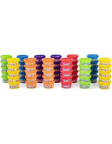 Arena de Jugar Crayola 60 Tarros Aromatizados 28g Colores Brillantes
