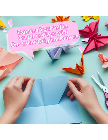 Papel de Origami Doble Cara MAQIHAN 300 Hojas 15x15cm 20 Colores