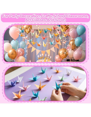 Papel de Origami Doble Cara MAQIHAN 300 Hojas 15x15cm 20 Colores