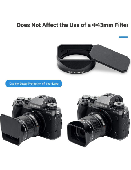 Capucha de Lente Cuadrada Jinjiacheng para Fujifilm XF 30mm